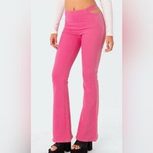 Edikted Vibrant Pink Flare Pants